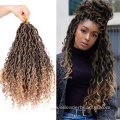 Curly River Faux Locs Synthetic Crochet Braids Hair